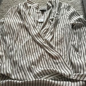 Ann Taylor cross over blouse